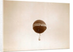 air balloon advertising for 'Tea E Brandsma floating in the air by Anonymous