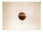 air balloon advertising for 'Tea E Brandsma floating in the air by Anonymous