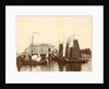 Moored sailing vessels in the Oranjesluizen in Amsterdam by Anonymous