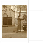 Pump on a church square by Anonymous