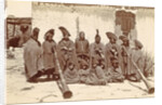 Group of Tibetan clergy (llamas) with wind instruments (dunchen), D.T. Dalton, 1903 - 1906 by D.T. Dalton