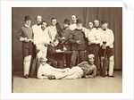 Group portrait of the members of the Christiania Cricket Club by Anonymous