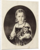 Photo Reproduction of a painting of a girl with a Jan Klaassenpop by Anonymous
