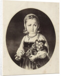 Photo Reproduction of a painting of a girl with a Jan Klaassenpop by Anonymous