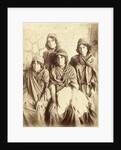 Portrait of four young Kurdish women by Antoine Sevruguin