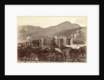 Holyrood Abbey and Holyrood Palace in Edinburgh, seen from Calton Hill Scotland UK by John Patrick
