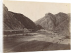 View of the Daliki river and mountains in Persia Iran by Antoine Sevruguin