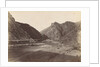 View of the Daliki river and mountains in Persia Iran by Antoine Sevruguin