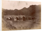 Stone bridge over the river Daliki at Shiraz Buchire by Antoine Sevruguin