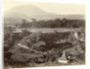 Panorama of a mountain landscape with rice fields in the Dutch East Indies by Anonymous