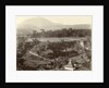 Panorama of a mountain landscape with rice fields in the Dutch East Indies by Anonymous