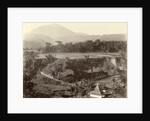 Panorama of a mountain landscape with rice fields in the Dutch East Indies by Anonymous
