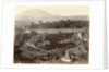 Panorama of a mountain landscape with rice fields in the Dutch East Indies by Anonymous