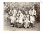 Group portrait of four Minangkabau women in rich costume from the Padang Countries, Indonesia by Christiaan Benjamin Nieuwenhuis