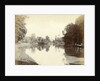 Water in the Dutch East Indies at the end with a bridge and a church tower by Anonymous