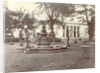 garden with a fountain at Concordia Society in Weltevreden, Jakarta Indonesia by Anonymous
