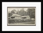 Two wooden houses with porches and an outbuilding by Anonymous