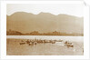 Sumatra indonesia, lake of Manindjan with native fishing boats by Christiaan Benjamin Nieuwenhuis