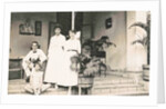 Batavia, group portrait on front porch, Jakarta Indonesia by Anonymous