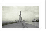 Port Said, Suez Canal pier with statue Ferd. de Lesseps, Egypt by Anonymous
