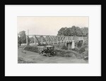 Dutch East Indies, indonesia, bridge over Batang Toro car by Anonymous