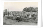 Dutch East Indies, indonesia, bridge over Batang Toro car by Anonymous