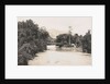Dutch East Indies, indonesia, river Godang with suspension bridge by Anonymous