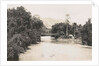 Dutch East Indies, indonesia, river Godang with suspension bridge by Anonymous
