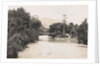 Dutch East Indies, indonesia, river Godang with suspension bridge by Anonymous