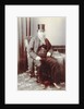 Portrait Paul Kruger in chair with hat on by C. Evans