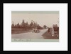 Country road with two cars and spectators by Anonymous