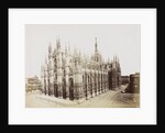 Exterior of the Cathedral of Milan, side and front, Italy by Anonymous