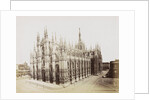 Exterior of the Cathedral of Milan, side and front, Italy by Anonymous