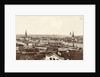 Panorama of buildings, churches and the harbor of Stockholm, Sweden by Anonymous