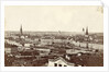 Panorama of buildings, churches and the harbor of Stockholm, Sweden by Anonymous