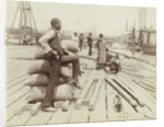 Docker on the quay of New Orleans USA by George François Mugnier