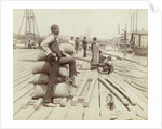 Docker on the quay of New Orleans USA by George François Mugnier