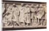 Part of the Parnassus frieze at the base of the Albert Memorial in London UK, poets and musicians by F.G.O. Stuart