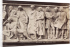 Part of the Parnassus frieze at the base of the Albert Memorial in London UK, poets and musicians by F.G.O. Stuart
