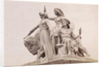 Group at the foot of the Albert Memorial in London: America by F.G.O. Stuart