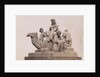 Picture Group at the foot of the Albert Memorial in London UK: Africa by F.G.O. Stuart