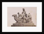 Picture Group at the foot of the Albert Memorial in London UK: Africa by F.G.O. Stuart