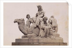 Picture Group at the foot of the Albert Memorial in London UK: Africa by F.G.O. Stuart