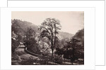 Panoramic view of houses and a road on a ridge in Matlock UK by Anonymous