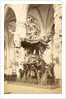 Pulpit in the Cathedral of Saint Michael and Saint Gudula, Sint-Michiel en Sint-Goedele in Brussels Belgium by Anonymous