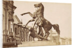 Picture of a horse tamer on Anitschkowbrug in St. Petersburg Russia by Anonymous