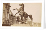 Picture of a horse tamer on Anitschkowbrug in St. Petersburg Russia by Anonymous