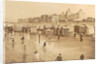 Bathers and bathing carriages on the beach of Blankenberge, Belgium by Anonymous