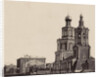 Exterior of a church and a building in Nizhniy Novgorod Russia by Anonymous