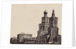 Exterior of a church and a building in Nizhniy Novgorod Russia by Anonymous